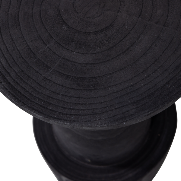 WOOOD Bink barkruk hout zwart 76xã32cm Zwart Barstoel